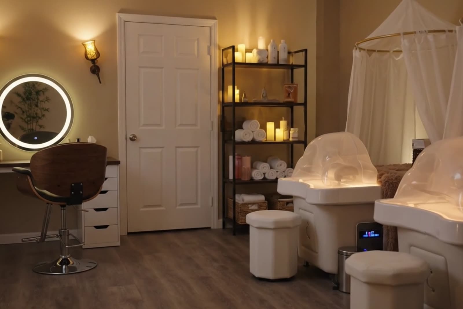 The treatment room at Aurea Wellness Spa in Seminole, Florida