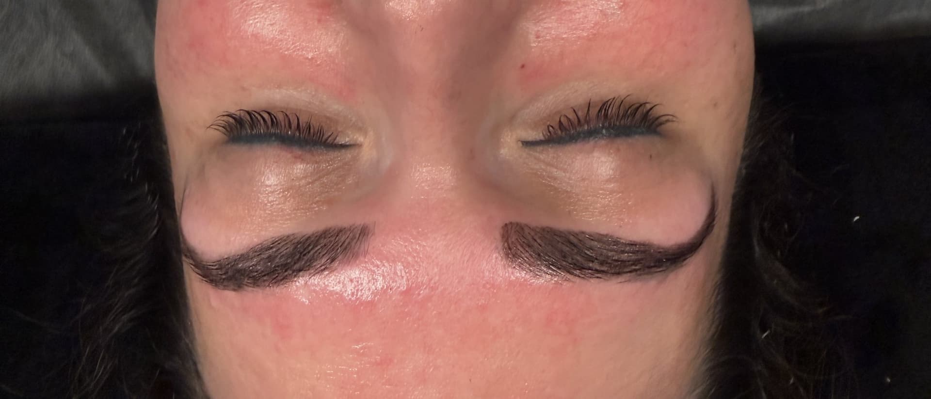Brow lamination result at Aurea Wellness Spa