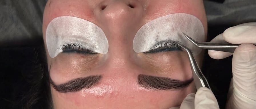Lash extensions applied at Aurea Wellness Spa